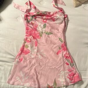 Ellie mini dress, pink floral